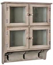 wall cabinet with hooks