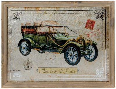 antique car wall art