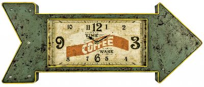 coffe time wall clock