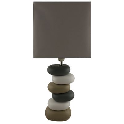 coloured stones lamp