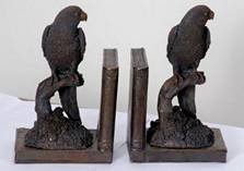 parrots book ends