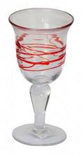 wine glasses red sprial